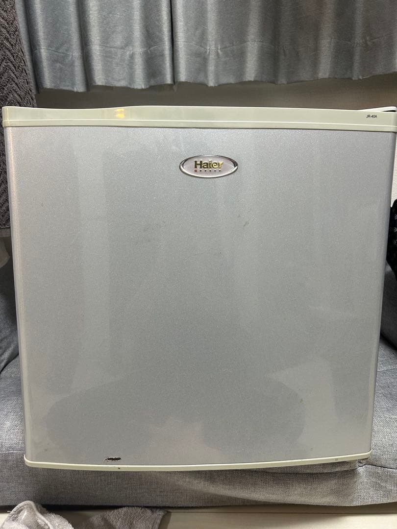 Halex 1ドア冷蔵庫 冷凍室付き シルバー