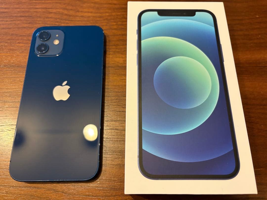 【美品】Apple iPhone 12 ブルー 256GB 箱付き SIMフリー