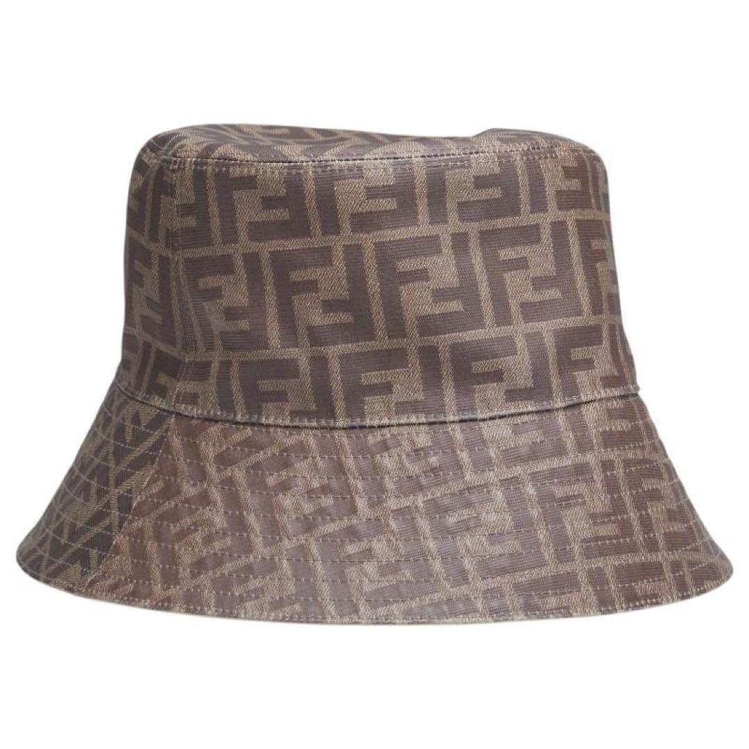 Fendi FFロゴバケットハット ブラウン