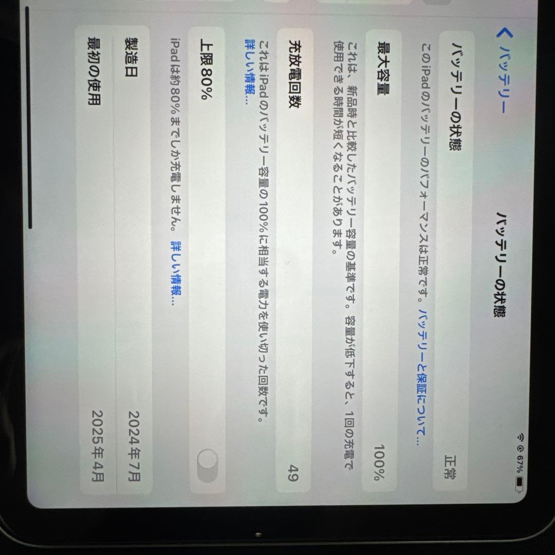 Apple iPad mini A17pro本体