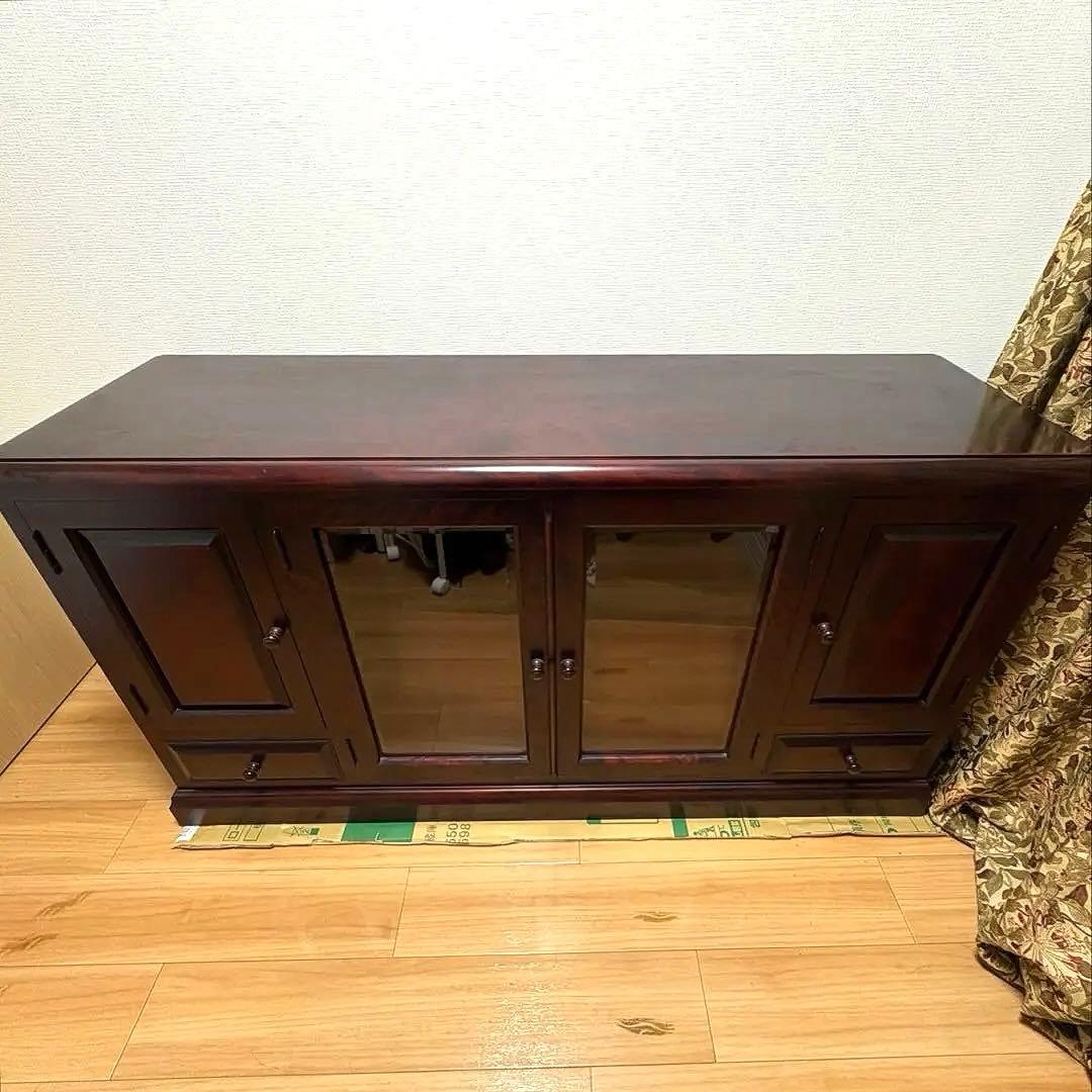 民芸家具 サイドボード テレビボード アンティーク家具 樺材 レトロ 和家具 和