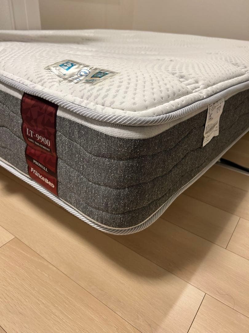 上質美品 フランスベッド製 セミダブルマットレス LT9900PW Mソフト