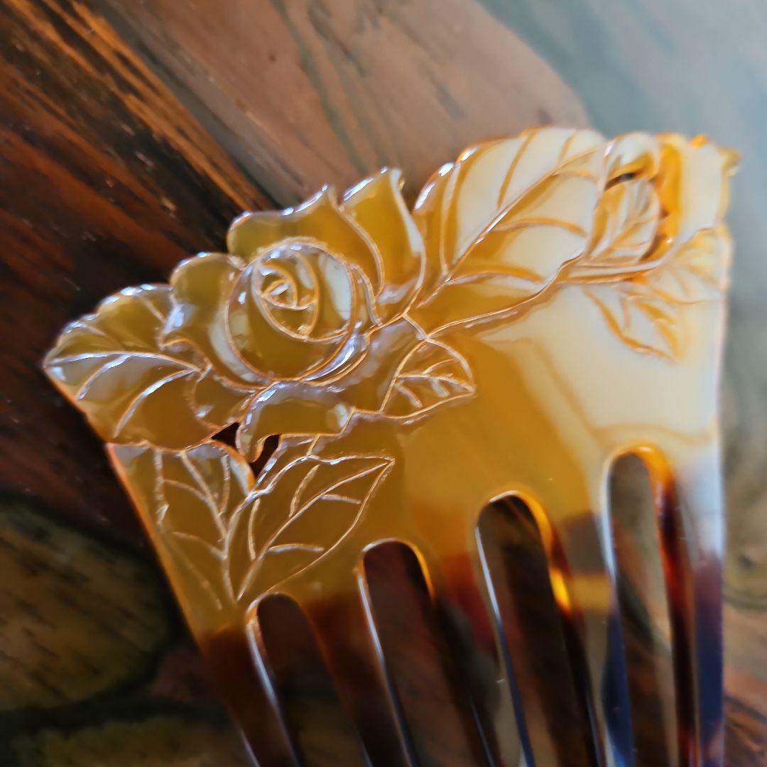 本べっ甲かんざし。