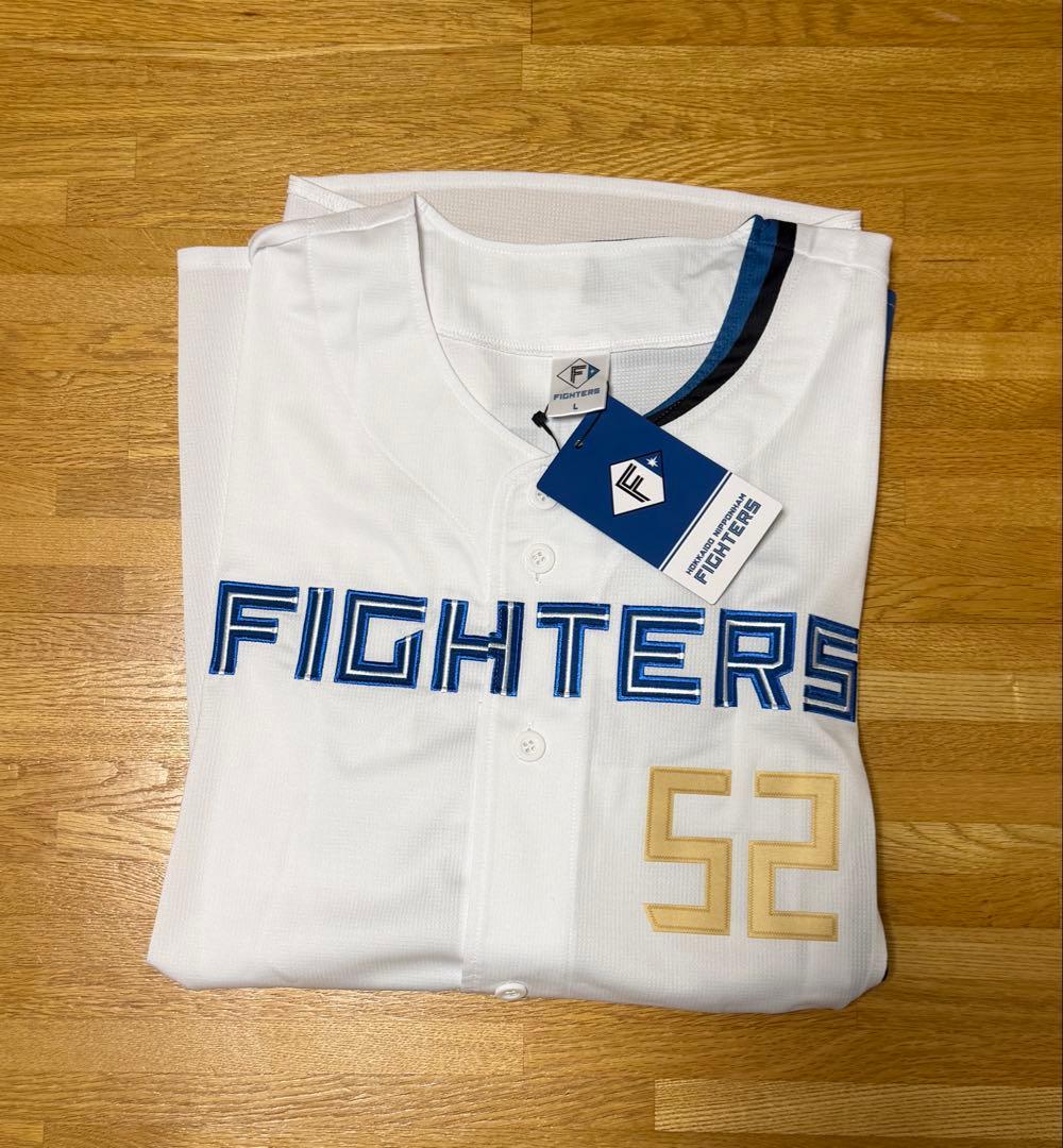 日本ハム　ファイターズ　ホーム　ユニフォーム　池田隆英　サイン　 Lサイズ