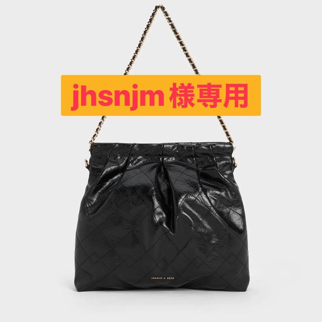 jhsnjm 新品 ドゥオブレードチェーンハンドルホーボーバッグ ブラック