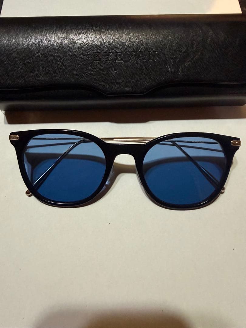 超極美品　EYEVAN アイヴァン サングラス ISLEY ブルーレンズ