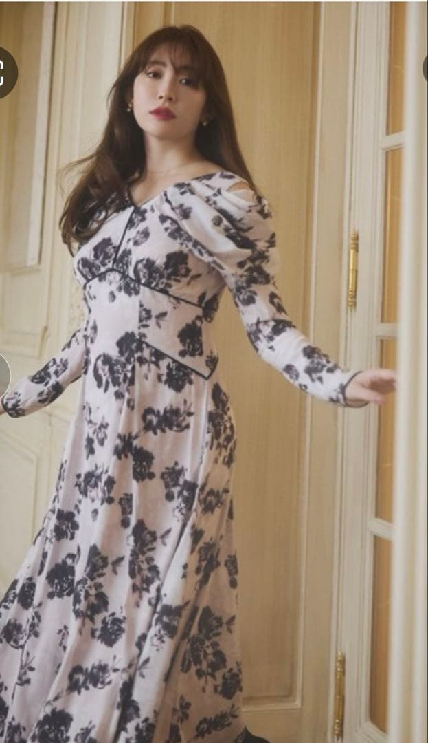 ワンピース Her lip to Winter Rose Dress