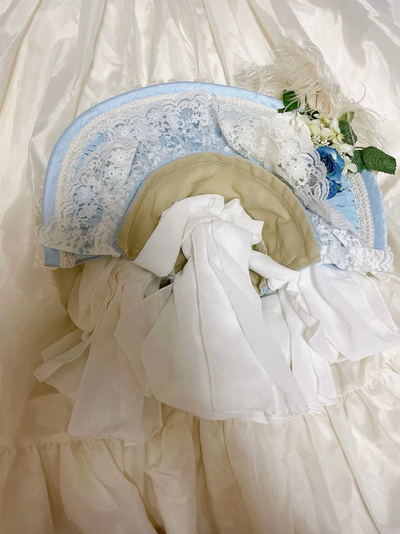 トリプルフォーチュン　triplefortune ボンネット　サックス