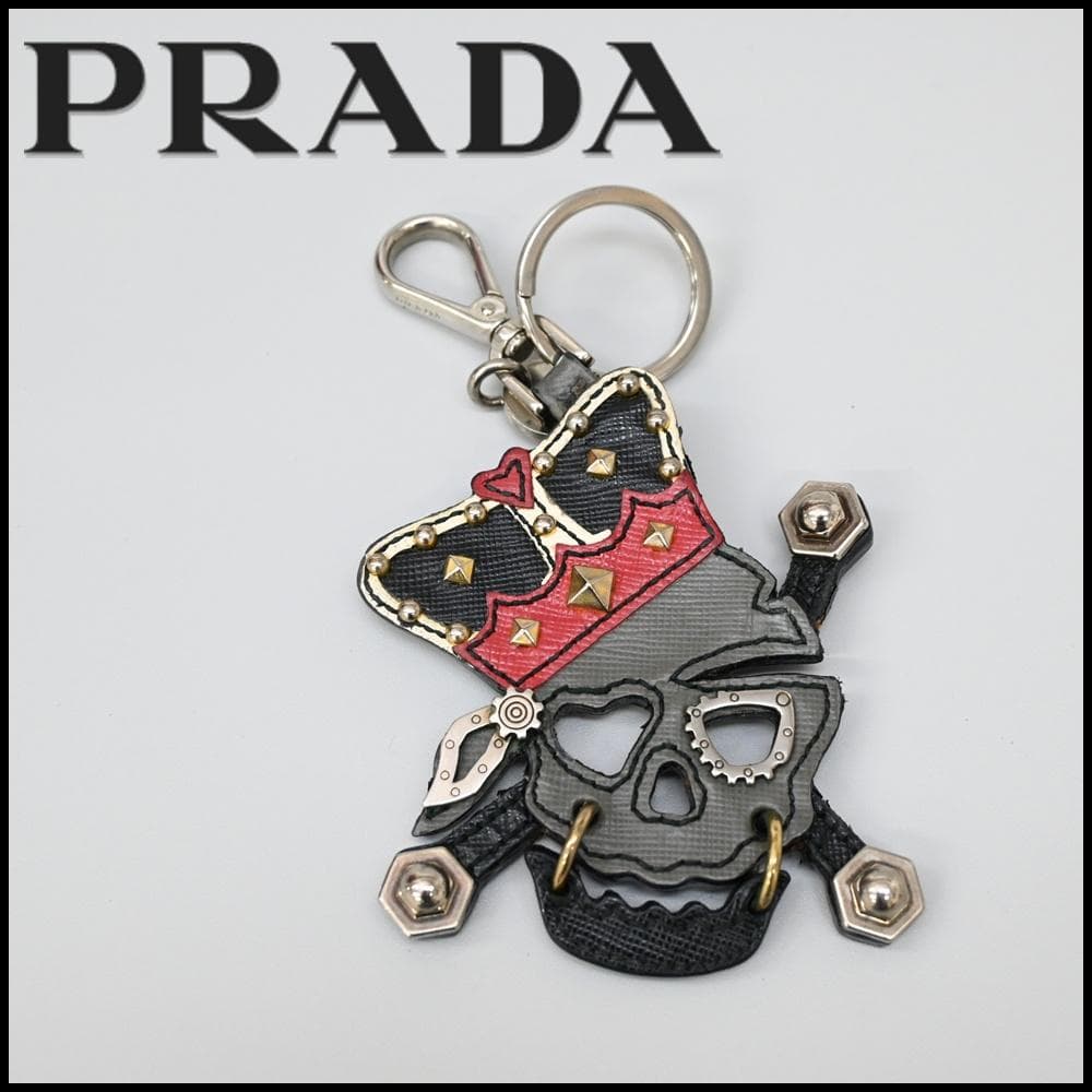 ■ 46543★PRADA プラダ キーホルダー チャーム スカル