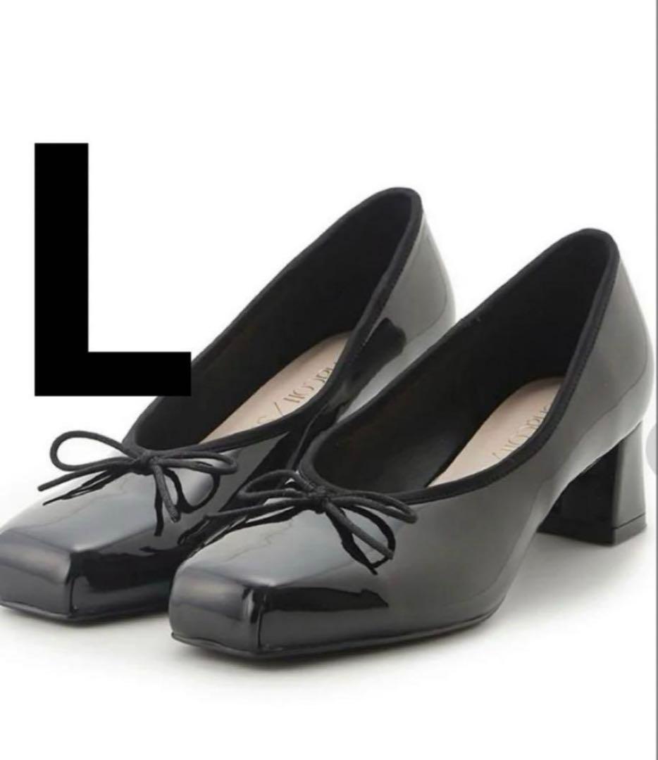 snidel Chacottコラボシューズ　ブラック　Lサイズ