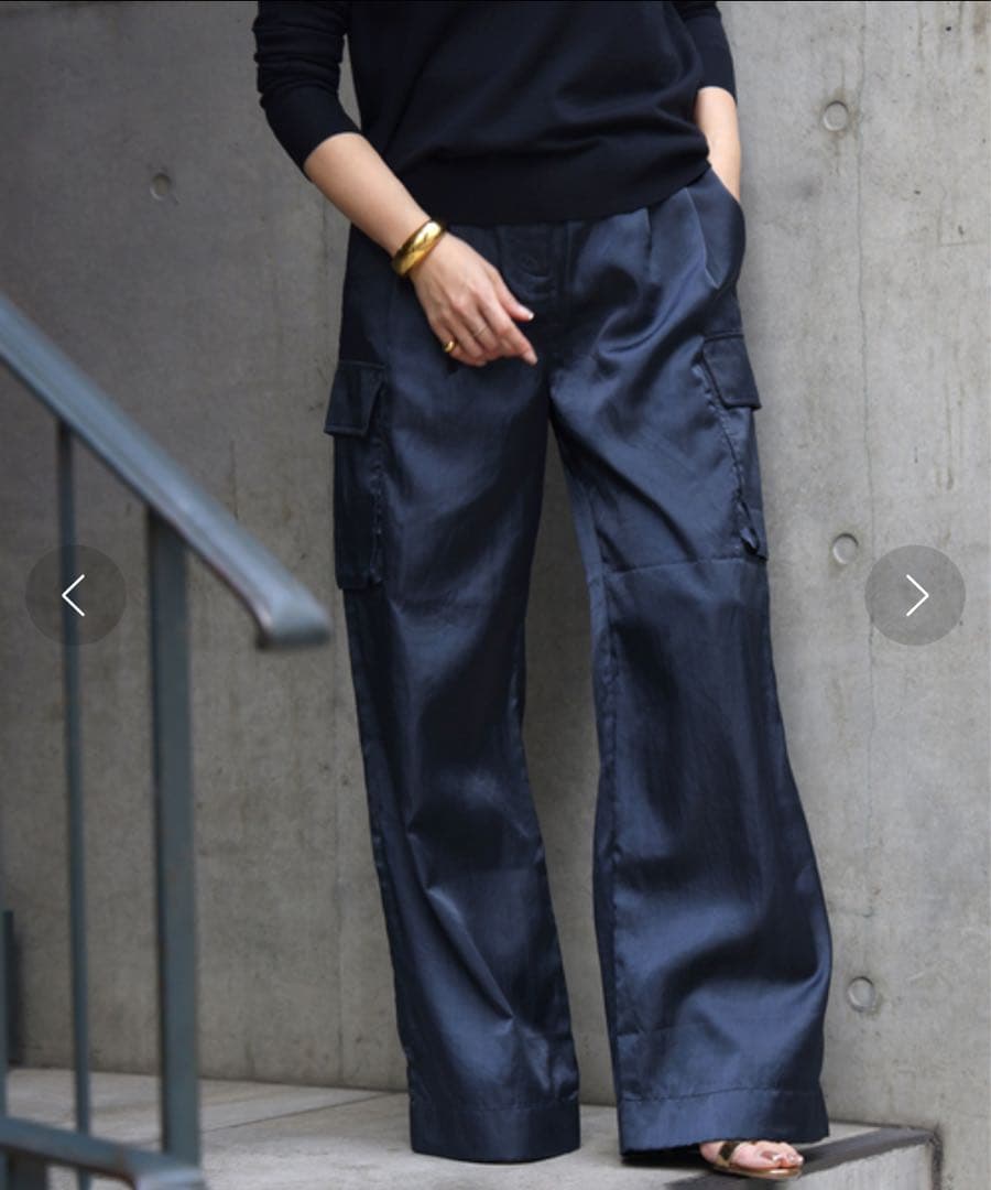 新品未使用タグ付★*【Tibi/ティビ】 SHINY NYLON カーゴパンツ