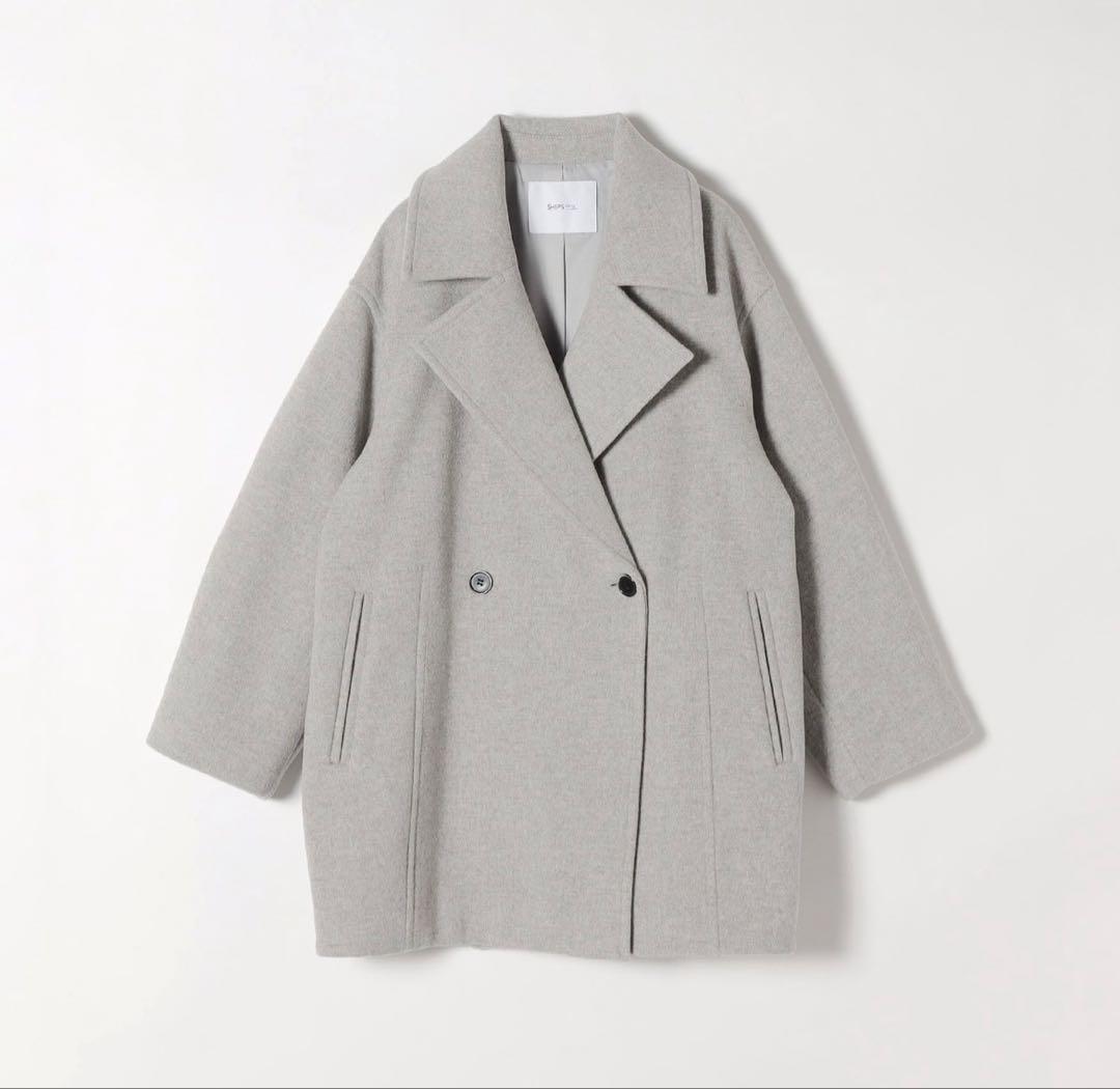 SHIPS any ウール テーラード コクーン ショート コート