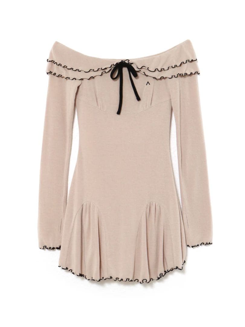 ワンピース andmary Betty frill mini dress