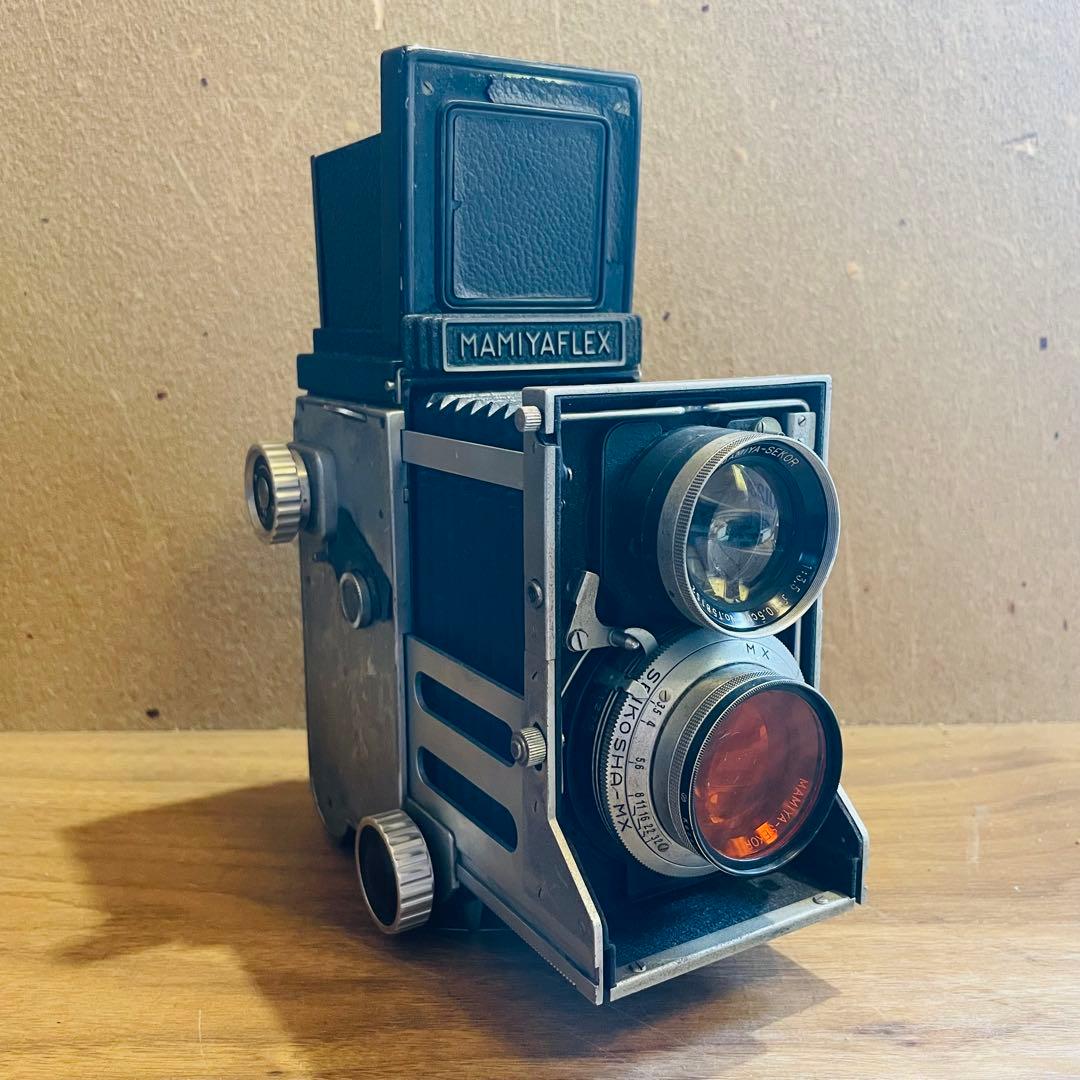 ジャンク MAMIYA マミヤ 二眼レフ 蛇腹MAMIYAFLEX シャッターO