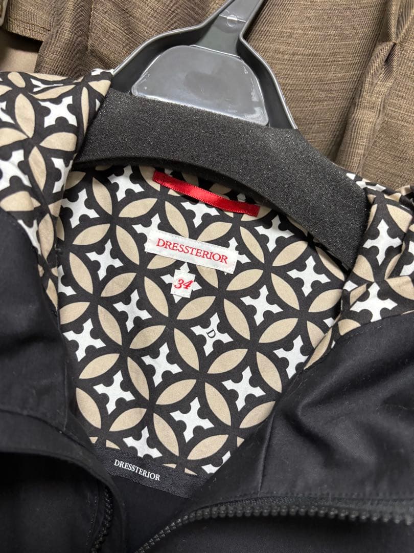 DRESSTERIOR☆高密度ツイルフーデッドブルゾン34