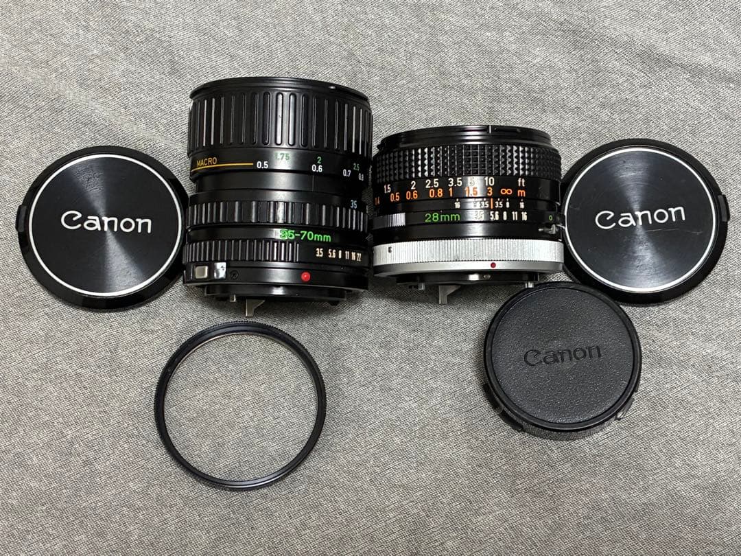 ⭐️美品⭐️モルト交換済⭐️Canon AE-1 PROGRAM ＋レンズ2本