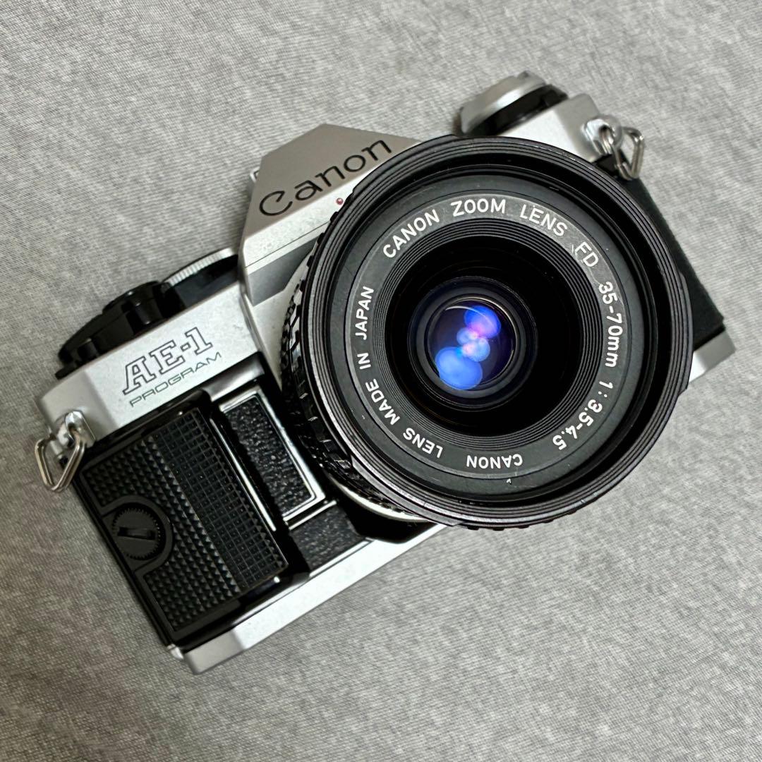 ⭐️美品⭐️モルト交換済⭐️Canon AE-1 PROGRAM ＋レンズ2本