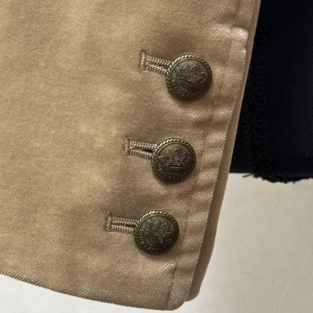 BURBERRY バーバリーブルーレーベル ベロア テーラードジャケット 38