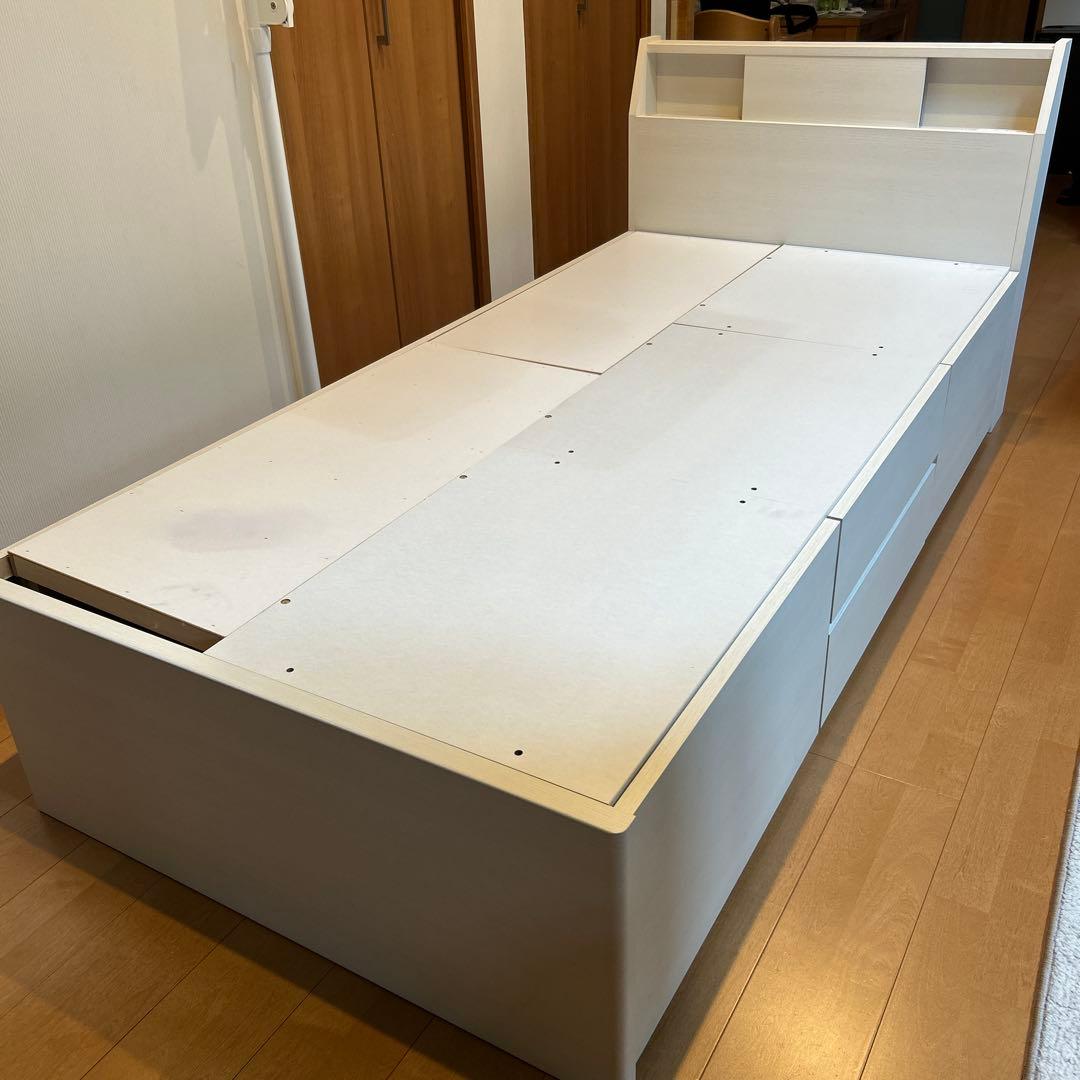 ニトリ　シングルベッド　収納付き❗️ 2022年購入❗️直接取り引き限定‼️