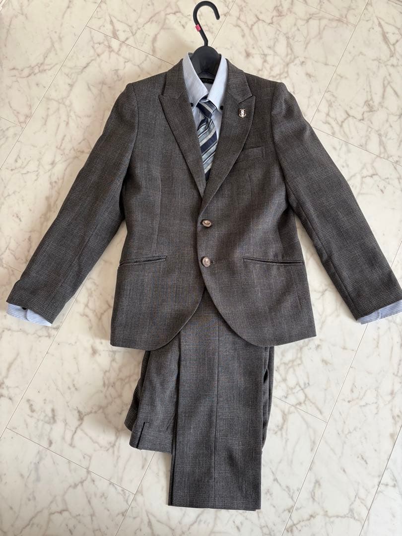 ヒロミチナカノ　キッズフォーマルスーツ　男の子　グレー　長ズボン　160