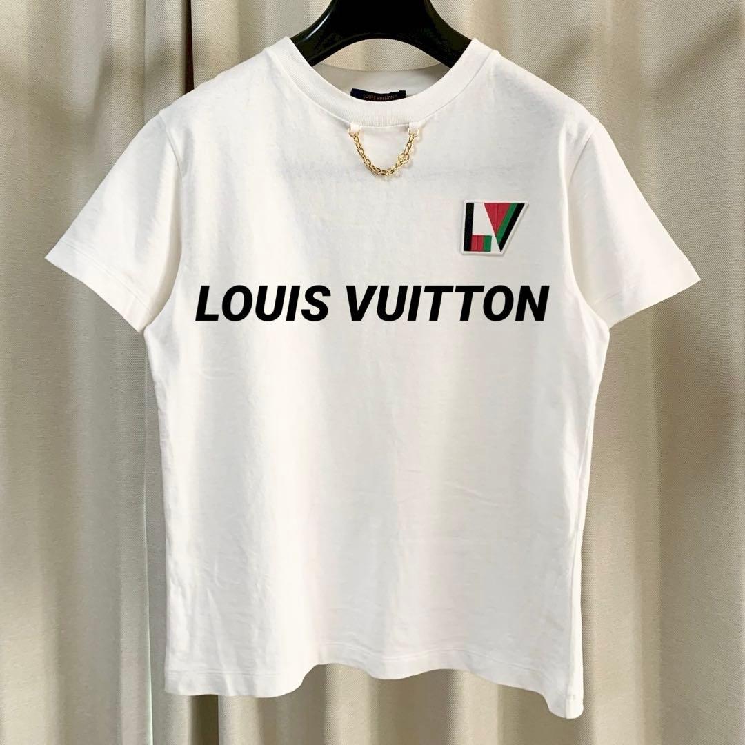 LOUIS VUITTON　ルイヴィトン　LVパッチクロップトップTシャツ　S