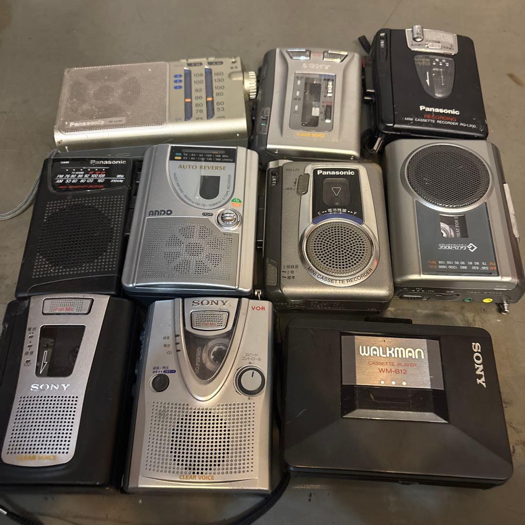 カセットプレーヤー　10個まとめ売り