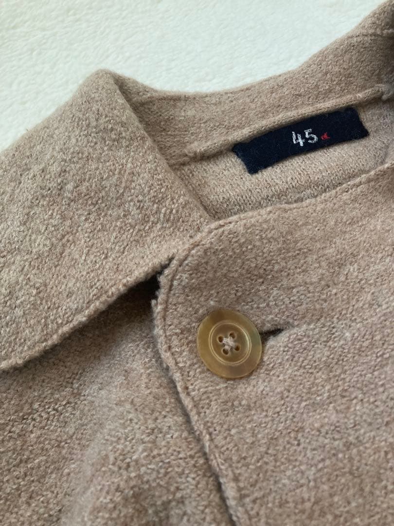 45R ウールアルパカ縮絨Pコート