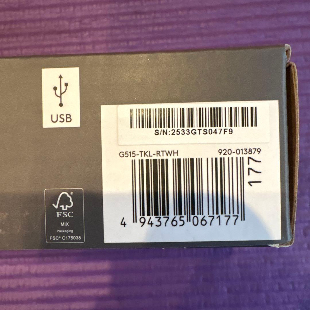 新品 未開封・Logicool G515 RAPID TKL