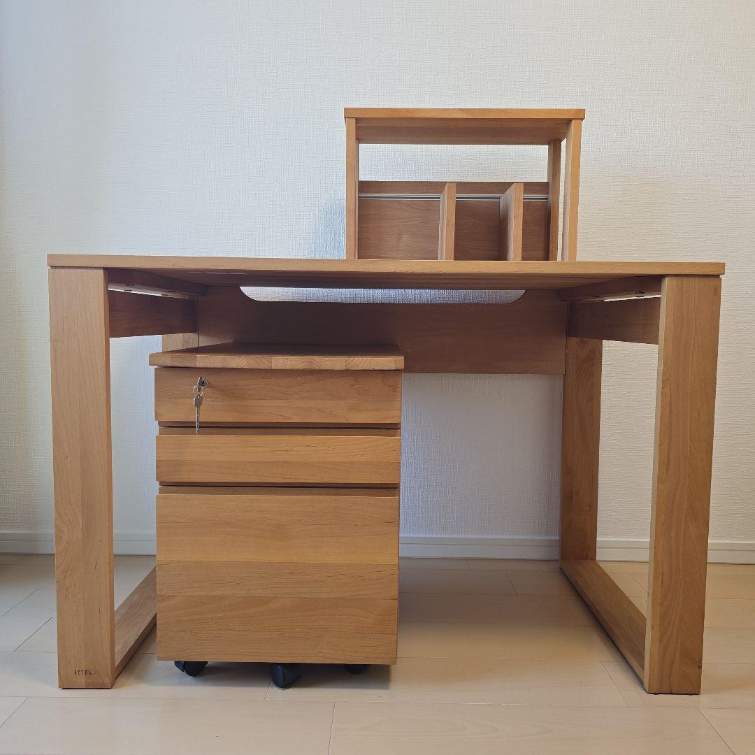 ACTUS　アクタス　PIZZI　学習机　デスクチェスト　ブックシェルフ　3点