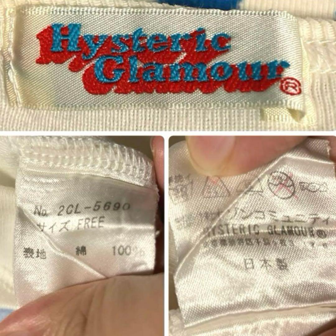 90's HYSTERIC GLAMOUR 総柄 チビT ロンT
