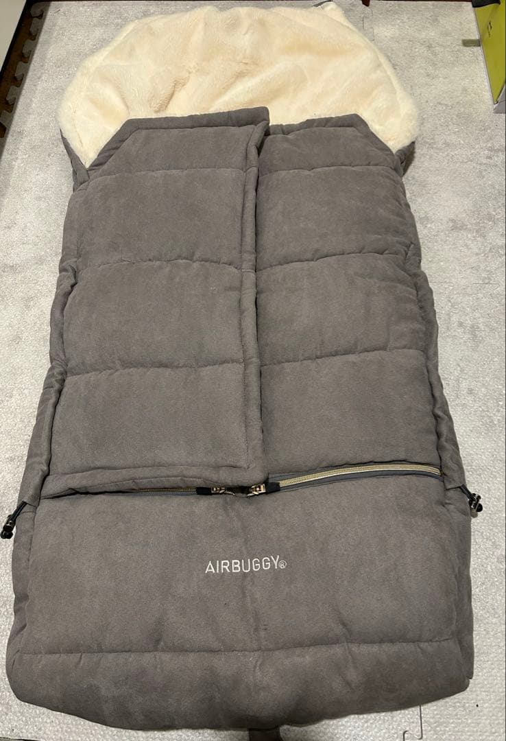 AIRBUGGY フットマフ【トップライン　グレー】