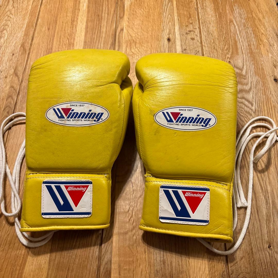 Winning ボクシンググローブ 8oz イエロー