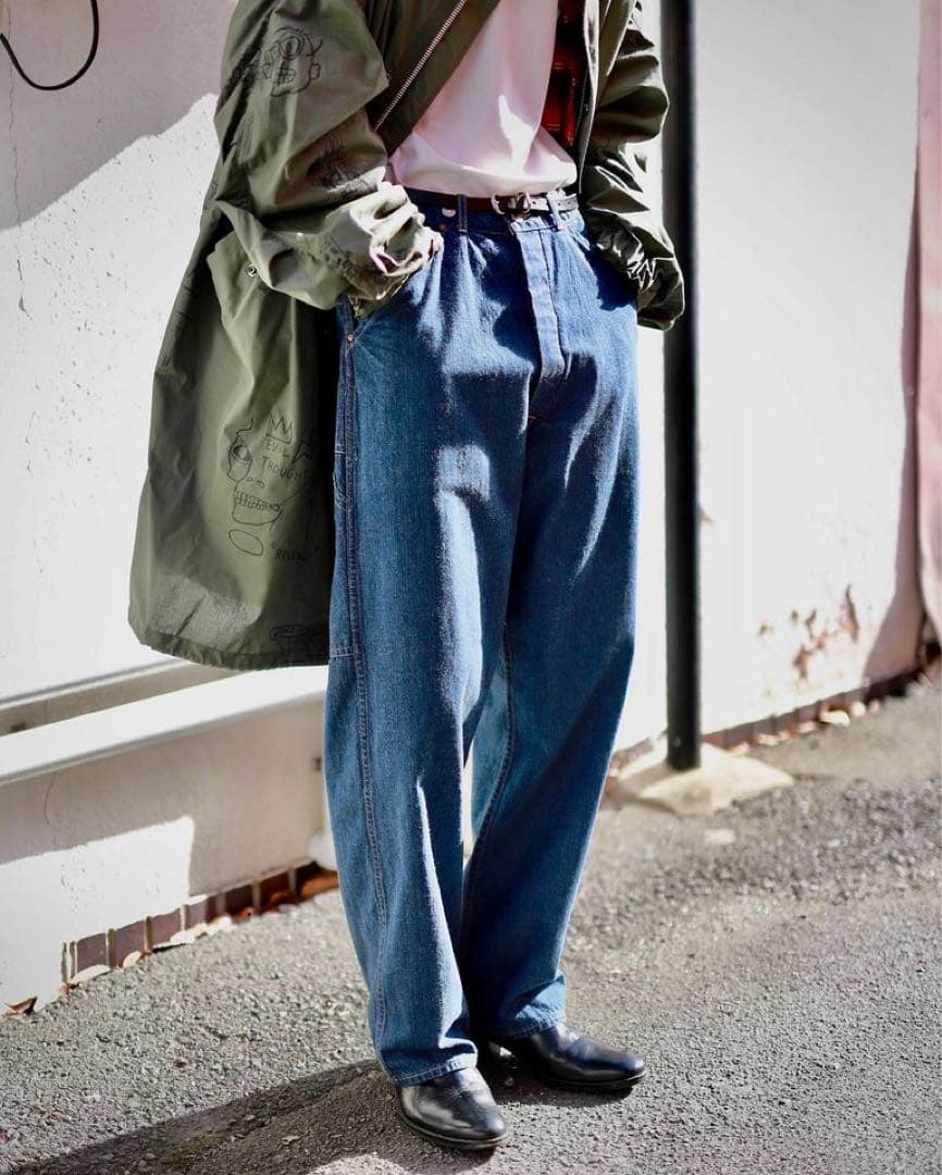 アプレッセ　デニムペインターパンツ　サイズ2