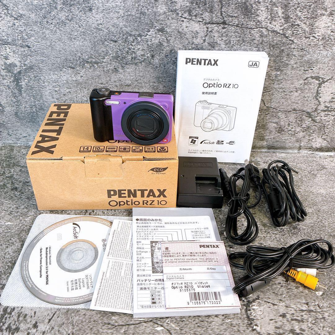 PENTAX Optio RZ10 パープル 本体　ややべたつき