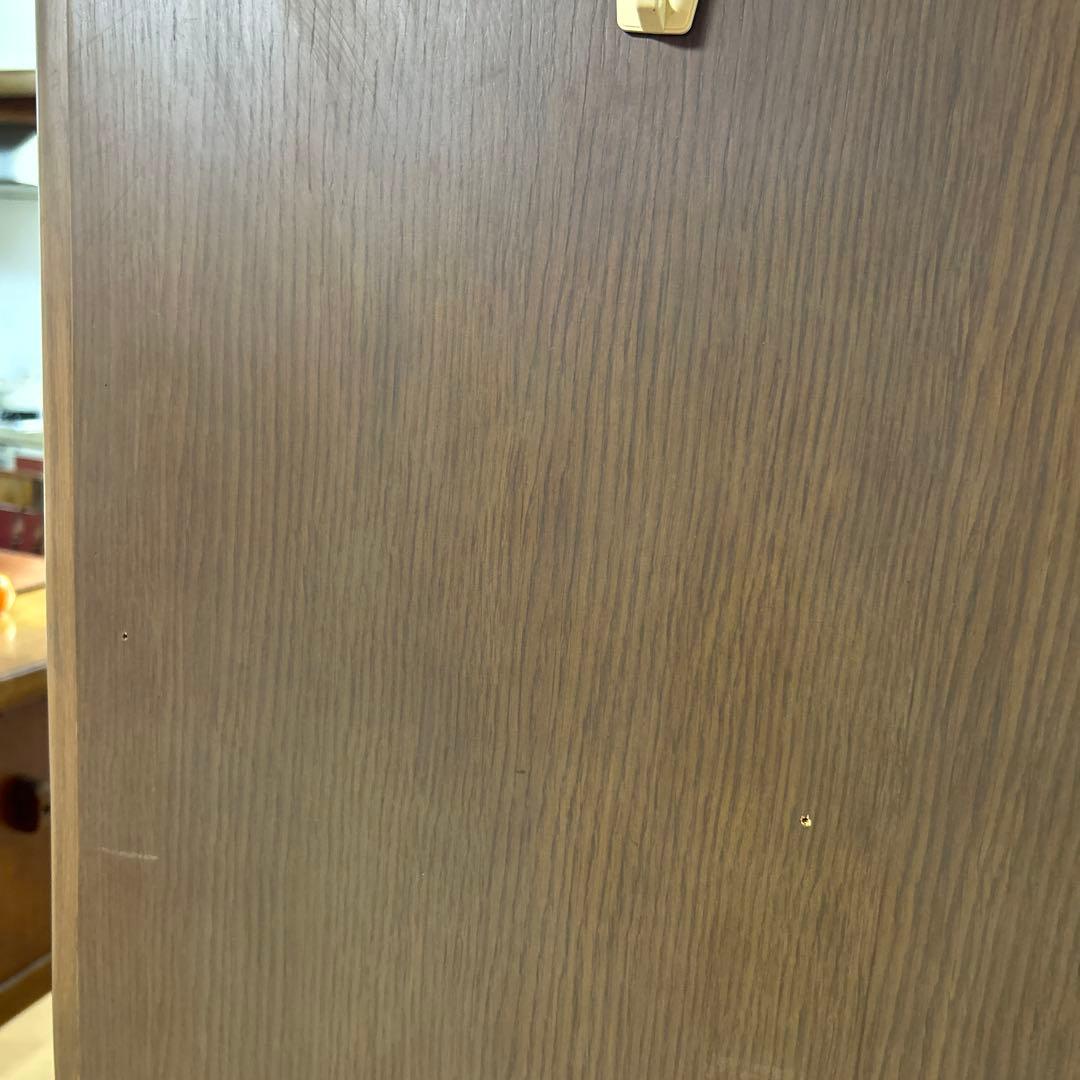 木製 食器棚 引き出し付き両面収納キッチンカウンター