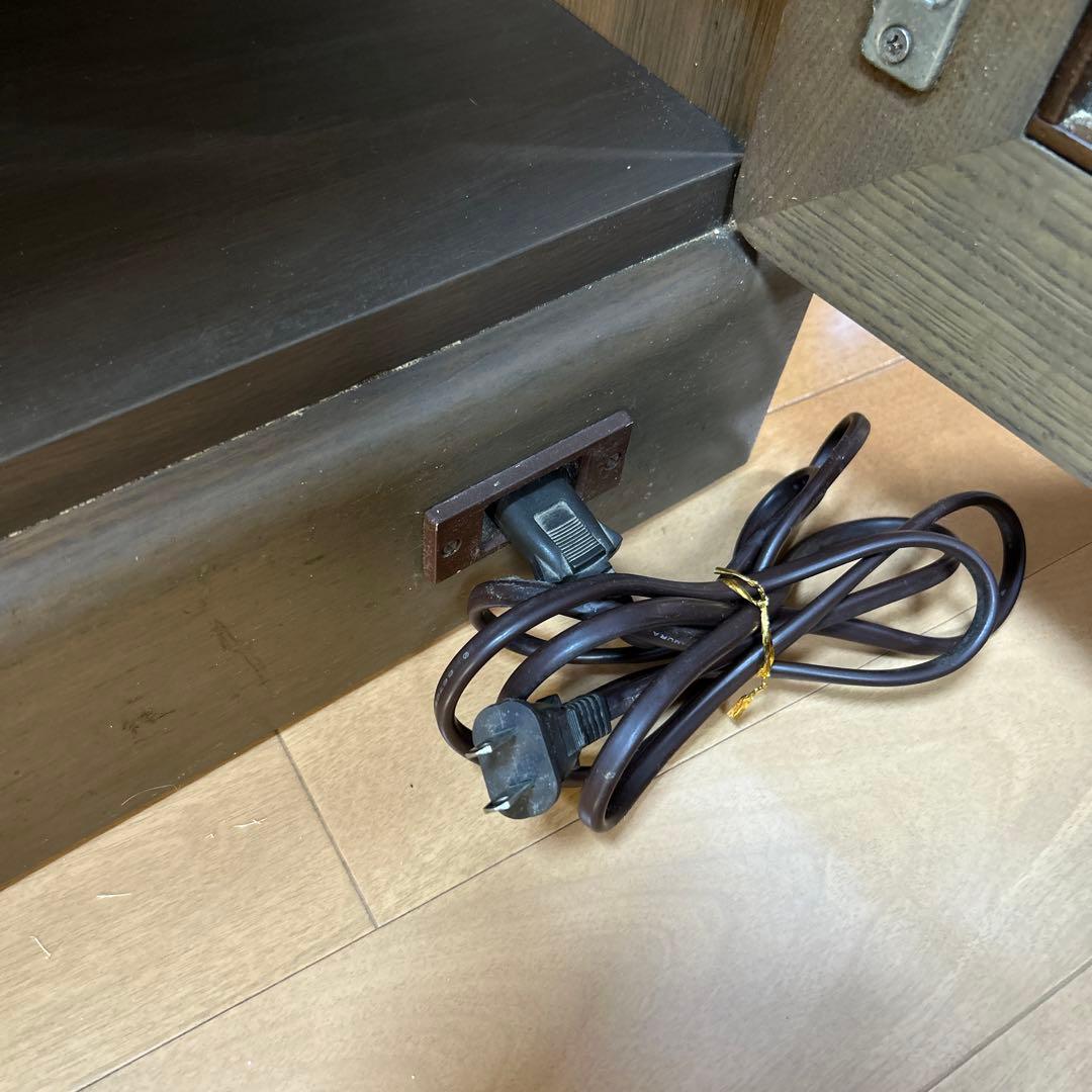 木製 食器棚 引き出し付き両面収納キッチンカウンター