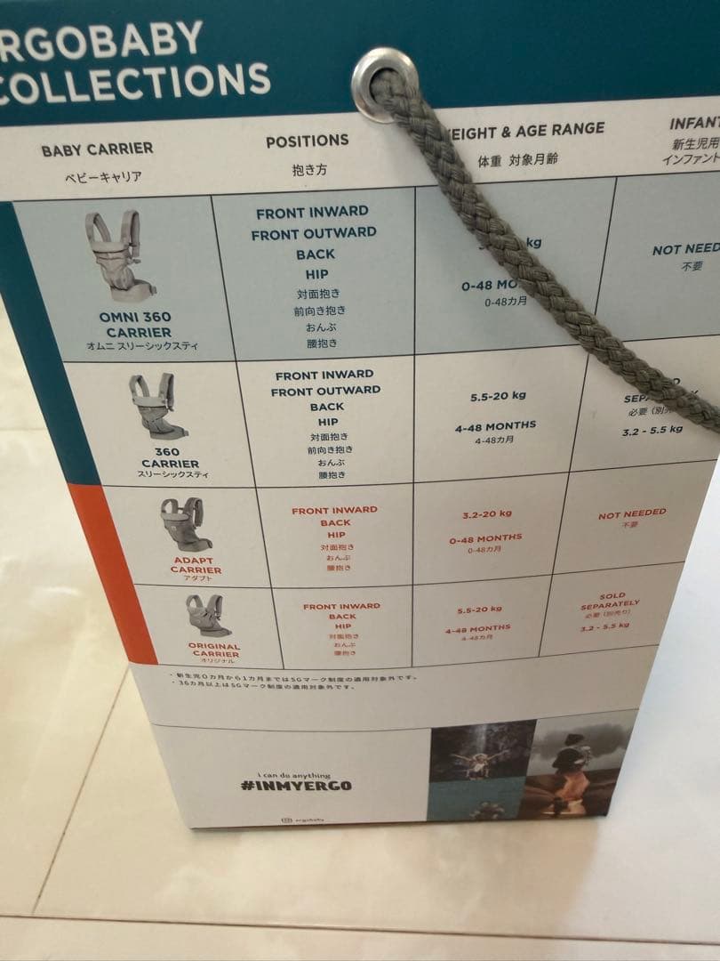 【新品】ergobaby OMNI360 ベビーキャリア 抱っこ紐