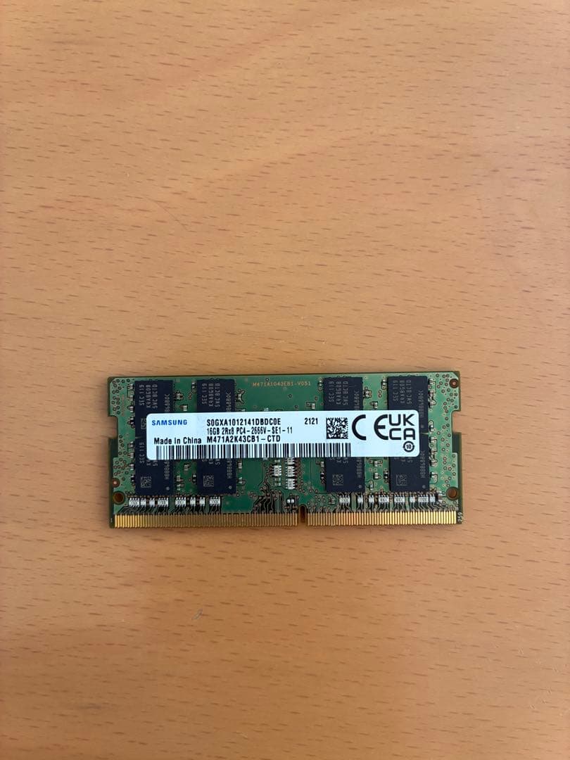 16GBメモリ　PC4-2666V