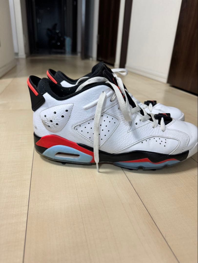 シューズ(男性用) NIKE JORDAN RETRO 6 GOLF White Infrared