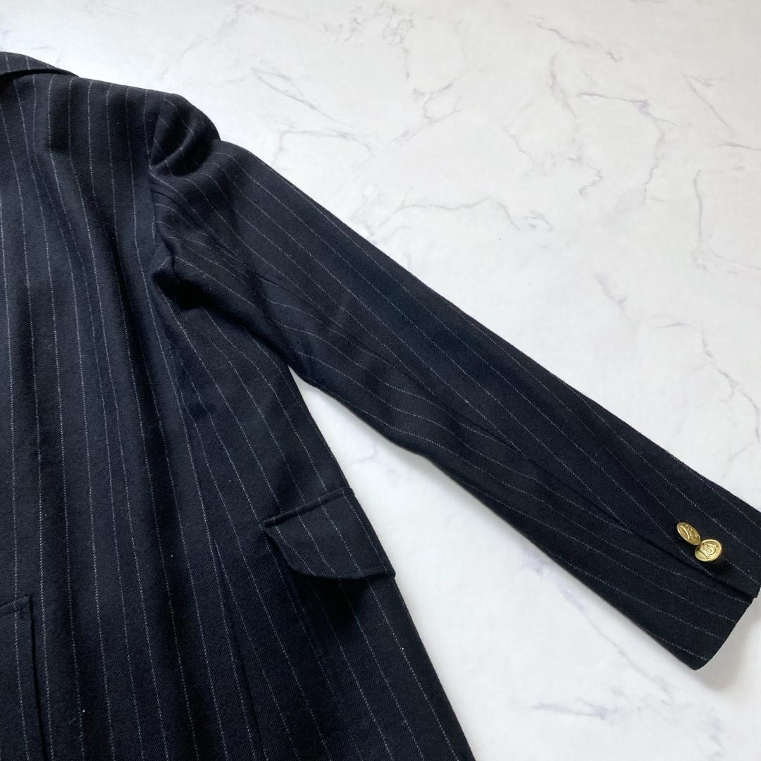 MADISONBLUE サイズ2 テーラード 金ボタン ストライプ ワッペン