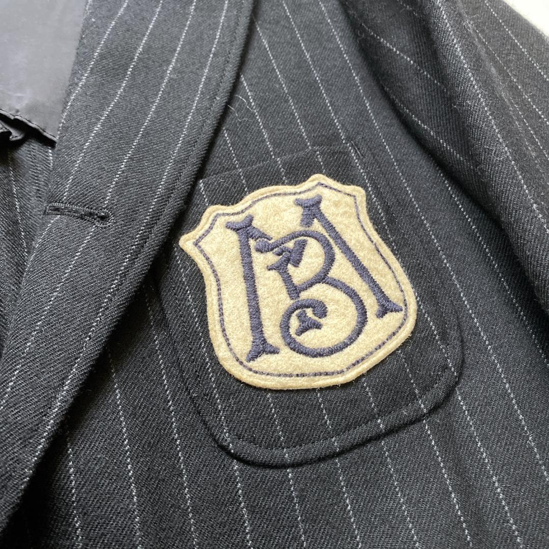 MADISONBLUE サイズ2 テーラード 金ボタン ストライプ ワッペン