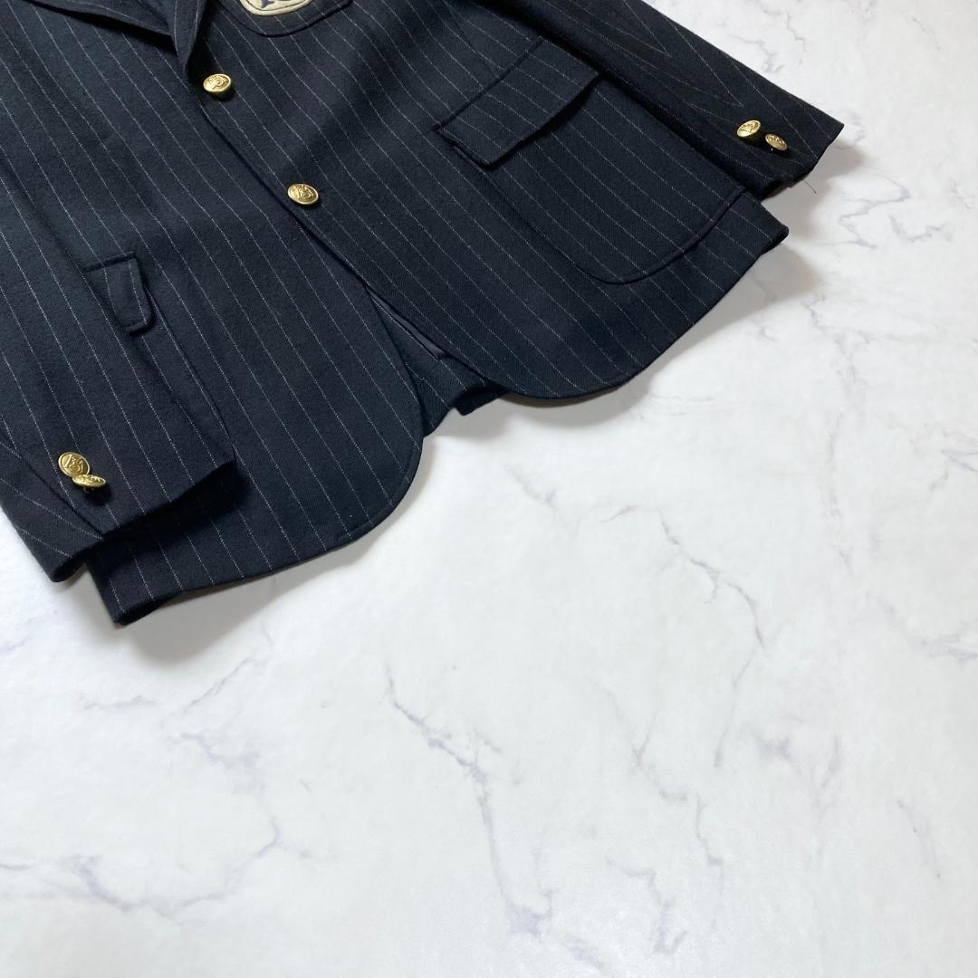 MADISONBLUE サイズ2 テーラード 金ボタン ストライプ ワッペン
