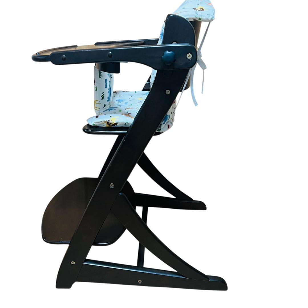 大和屋 すくすくチェアイーエヌテーブル&ガード付　カバー付属　ダークブラウン