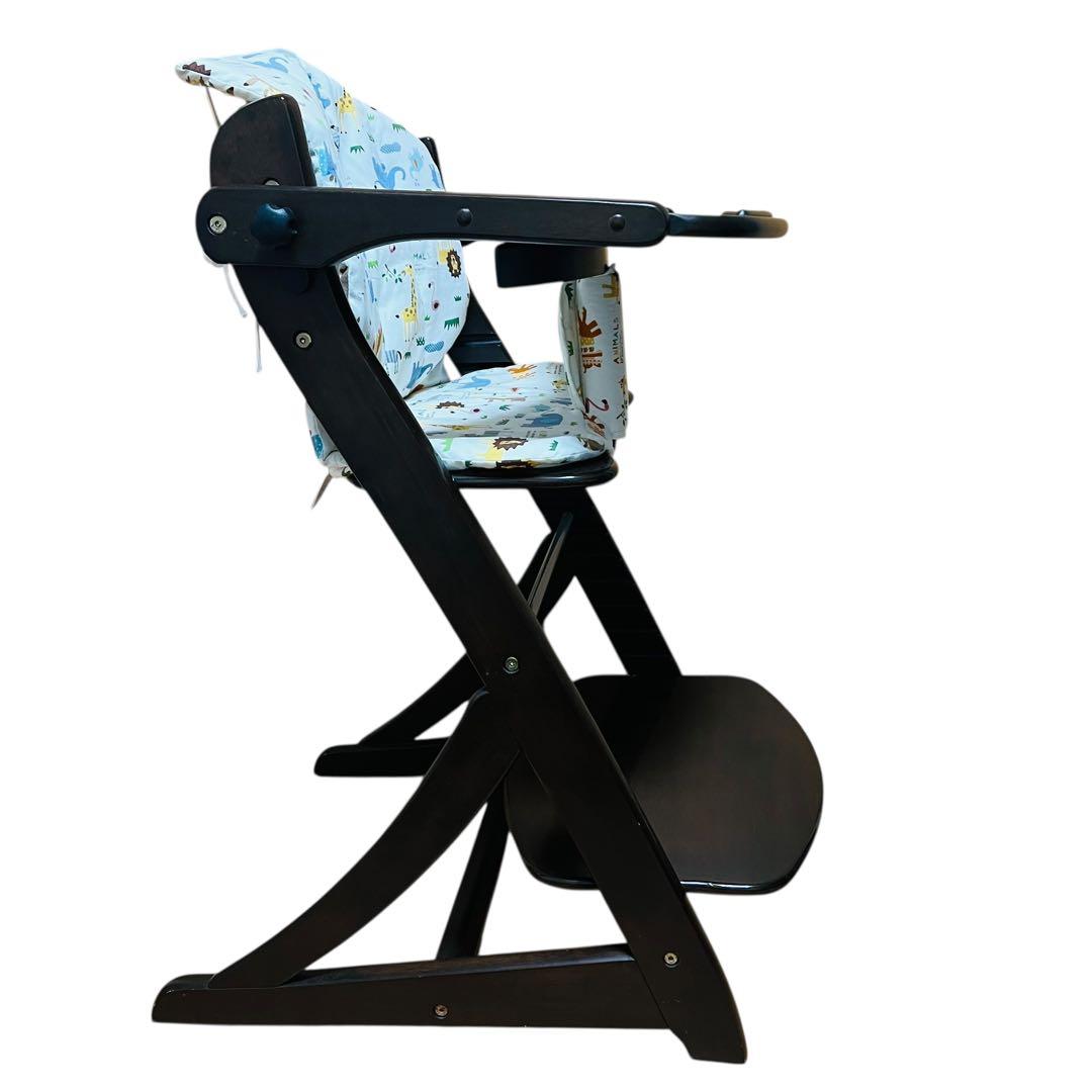 大和屋 すくすくチェアイーエヌテーブル&ガード付　カバー付属　ダークブラウン