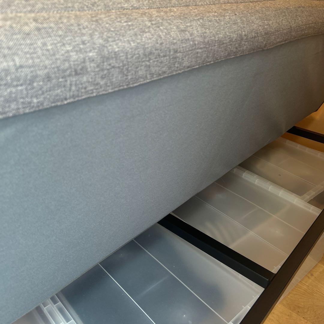 【Tiger-kei】無印良品 ソファベッド 現行品 木製脚20cm付き