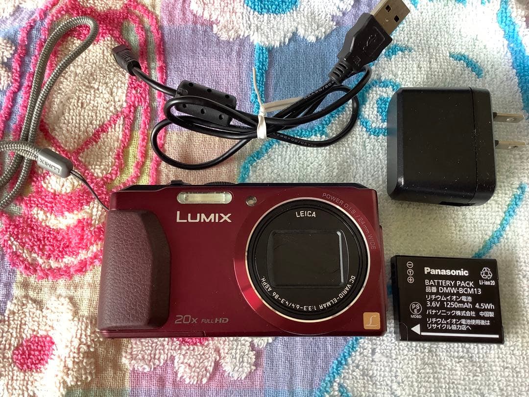 美品 Panasonic デジタルカメラDMC-TZ40-R Wi-Fi GPS