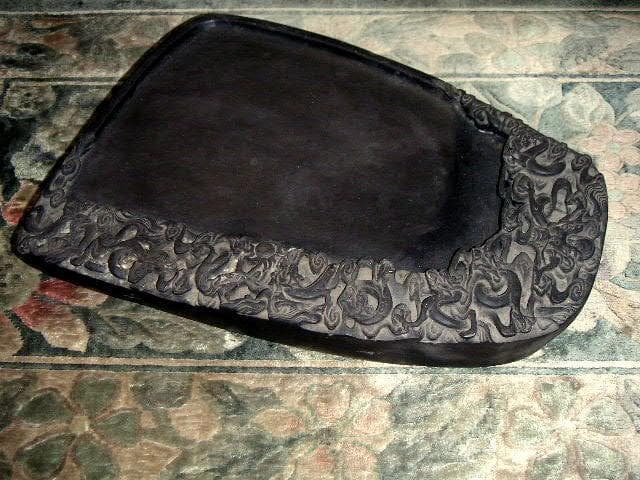 ♥中国　端渓硯　重量約8100ｇ　硯　骨董品