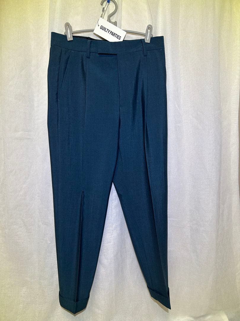 ☆美品☆ワコマリア ドーメル スラックスパンツ S ブルー 青