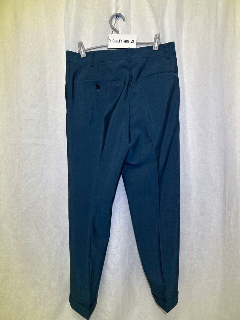 ☆美品☆ワコマリア ドーメル スラックスパンツ S ブルー 青