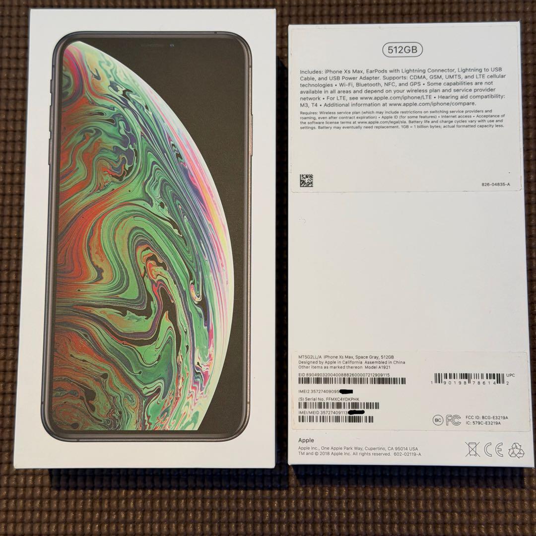 【米国版】Apple iPhone Xs Max 512GB